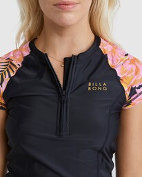 3 Copacabana Point Break Rash Vest Black UBJWR03002 Billabong