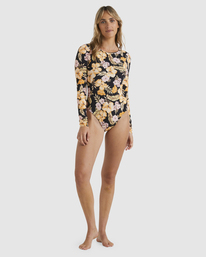 1 Calypso Bodysuit Rash Vest Black UBJWR03016 Billabong