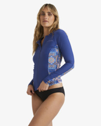 4 Summerside Off Shore Rash Vest Purple UBJWR03019 Billabong