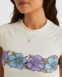 4 Aloha 73 Wahine Rash Vest Beige UBJWR03021 Billabong