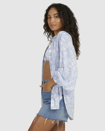 4 Blue Bell Long Sleeve Shirt Blue UBJWT00157 Billabong