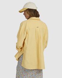 2 In The Tide - Chemise manches longues pour Femme Jaune UBJWT00161 Billabong