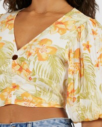 4 Utopia Top Floral Shirt White UBJWT00163 Billabong