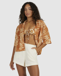 1 Dream Days Short Sleeve Shirt Yellow UBJWT00165 Billabong
