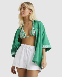 2 On Vacation Shirt Green UBJWT00181 Billabong