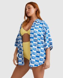 2 Sun Down Shirt Blue UBJWT00184 Billabong