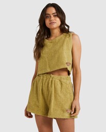1 Tiki Babe Tank Yellow UBJWT00192 Billabong