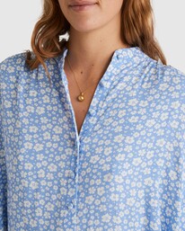 3 Holiday La Mer Shirt Blue UBJWT00202 Billabong