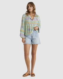 4 Summerside Blouse White UBJWT00214 Billabong