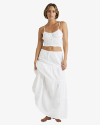 4 High Tides Top White UBJWT00226 Billabong