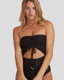 4 Tanlines Bandeau One Piece Black UBJX100113 Billabong