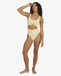 5 Wave Check One Piece Yellow UBJX100205 Billabong