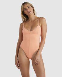 Terry Rib Viva - High Leg One-Piece Swimsuit for Women  UBJX100250