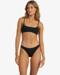 2 Sol Searcher Scoop Bralette Bikini Top Black UBJX300158 Billabong