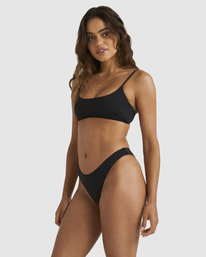 3 Sol Searcher Scoop Bralette Bikini Top Black UBJX300158 Billabong