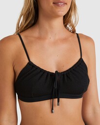 5 Summer High Coco Bralette Bikini Top Black UBJX300240 Billabong