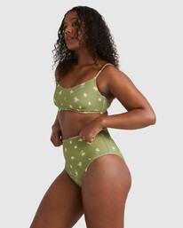 1 Free Fallin Lila D/DD Bralette Bikini Top Green UBJX300428 Billabong