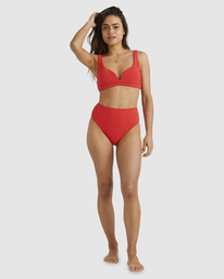 5 Terry Rib Dion D/DD Bra Bikini Top Orange UBJX300430 Billabong