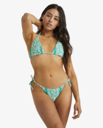 1 Rumbo Reversible Remi Tri Bikini Top Green UBJX300449 Billabong