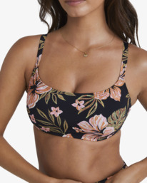 3 Hooked On Tropics Mia D/DD Bra Bikini Top Black UBJX300528 Billabong