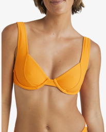 3 Tanlines Chloe Bra Bikini Top Orange UBJX300602 Billabong