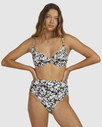 4 Bliss Fall High Retro Bikini Bottoms Black UBJX400166 Billabong
