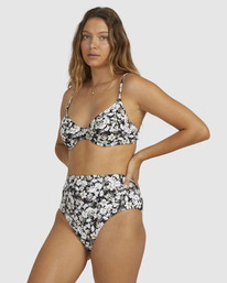 1 Bliss Fall High Retro Bikini Bottoms Black UBJX400166 Billabong