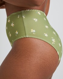 4 Free Fallin Hi Retro Bikini Bottom Green UBJX400390 Billabong