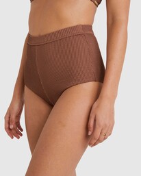 4 Summer High Avalon Bikini Bottom Brown UBJX400437 Billabong