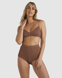 1 Summer High Avalon Bikini Bottom Brown UBJX400437 Billabong