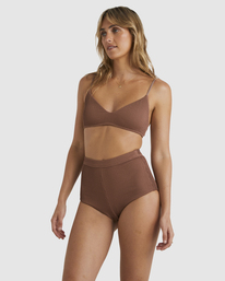 2 Summer High Avalon Bikini Bottom Brown UBJX400437 Billabong