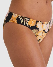4 Calypso Lowrider Bikini Bottom Black UBJX400446 Billabong