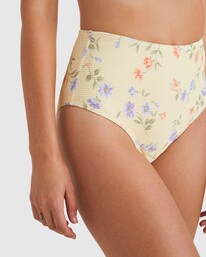 4 Kismet Hi Retro Bikini Bottom Yellow UBJX400467 Billabong