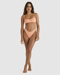 5 Terry Rib Skimpy Hike Bikini Bottom Pink UBJX400475 Billabong