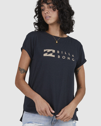 4 One Wave Burnout T-Shirt Black UBJZT00165 Billabong