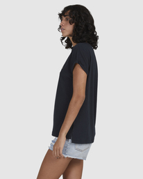 1 One Wave Burnout T-Shirt Black UBJZT00165 Billabong