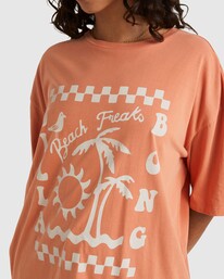 3 Beach Freak T-Shirt Brown UBJZT00258 Billabong