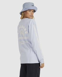 2 Lost In 73 Long Sleeve Oversized T-Shirt Blue UBJZT00263 Billabong