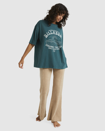 1 Good Waves - Camiseta Extragrande para Mujer Verde UBJZT00282 Billabong