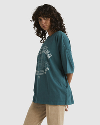 3 Good Waves - Camiseta Extragrande para Mujer Verde UBJZT00282 Billabong