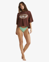 4 Throwback Crop T-Shirt Brown UBJZT00302 Billabong