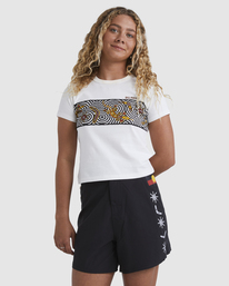 1 Otis Sunny Goanna - Camiseta para Mujer Blanco UBJZT00316 Billabong