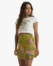 2 On Vacay Baby Tee T-Shirt White UBJZT00339 Billabong