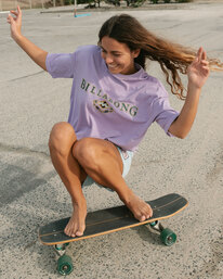1 Lilac Throwback T-Shirt Purple UBJZT00345 Billabong