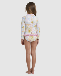 2 Girls 0-5 Beach Party One Piece Rash Vest Multicolor UBOWR03002 Billabong