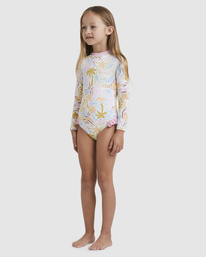1 Girls 0-5 Beach Party One Piece Rash Vest Multicolor UBOWR03002 Billabong
