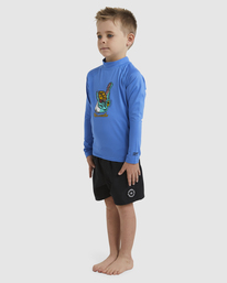 1 GROMS STRAYA RF LS Blue UBTWR03002 Billabong