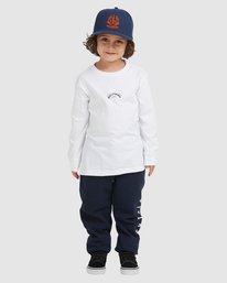 billabong, Boy's (2-7) Groms Core Arch Long Sleeve T-Shirt, WHITE (wht) GROMS CORE ARCH LS UBTZT00113