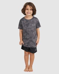 billabong, Boy's (2-7) Groms Arch Tie-Dye Short Sleeve T-Shirt, BLACK (blk) GROMS ARCH TIE DYE SS UBTZT00116