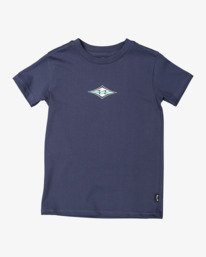 3 Boy's (2-7) Groms Diamond Wave Short Sleeve T-Shirt Blue UBTZT00117 Billabong